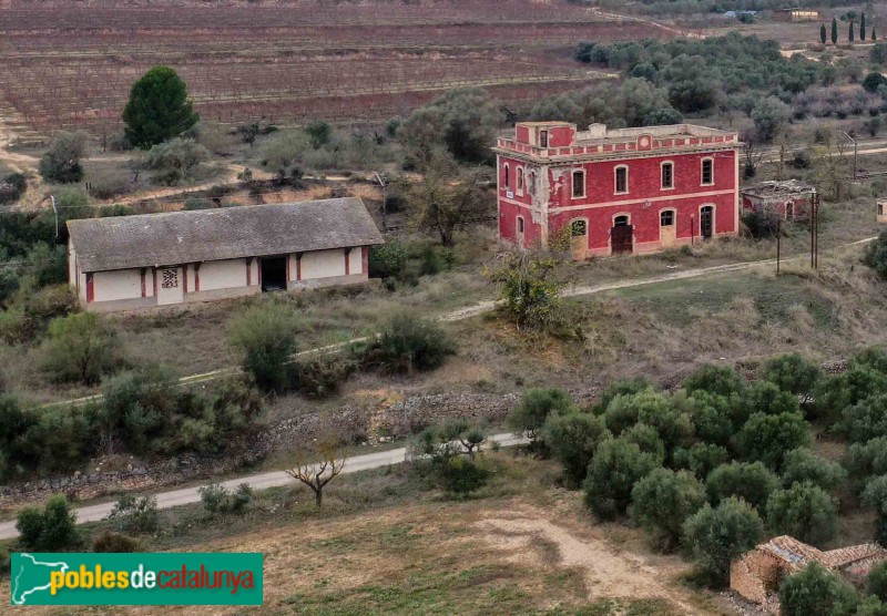 Garcia - Estació de tren i casa dels treballadors