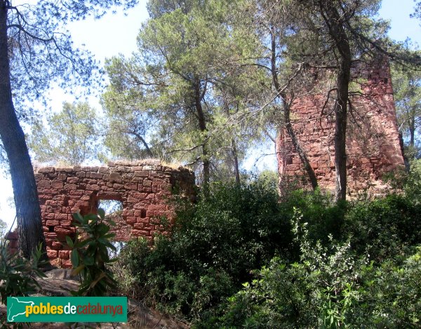 Cervelló - Castell. Capella i torre.